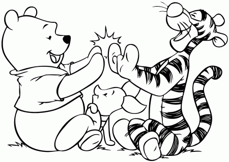 Pooh Drawing Piglet Coloring Pages Classic - Colorine.net | #16287
