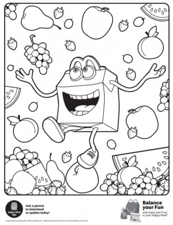 FREE McDonald's Happy Meal Coloring Pages - The Frugal Free Gal