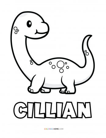 Cillian dinosaur coloring page