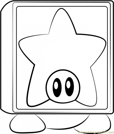 Star Block Waddle Dee Coloring Page for Kids - Free Kirby Printable Coloring  Pages Online for Kids - ColoringPages101.com | Coloring Pages for Kids