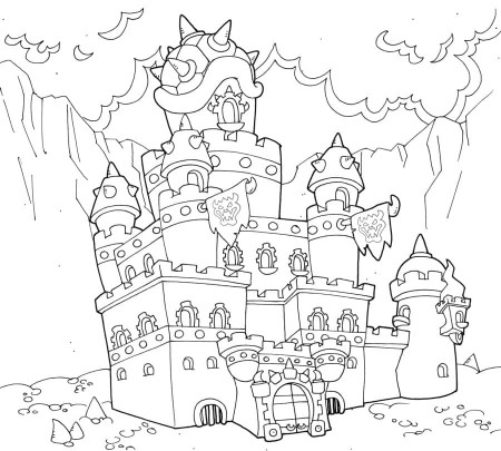 Castle Coloring pages - 100 Printable coloring pages