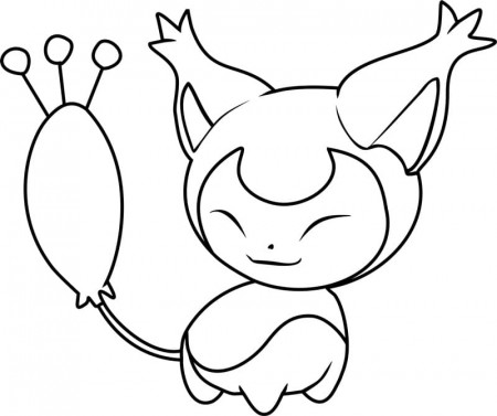 Skitty Pokemon Coloring Page - Free Printable Coloring Pages for Kids