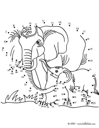 ELEPHANTS dot to dot game - ANIMALS dot to dot | Dots game, Connect the dots  game, Connect the dots