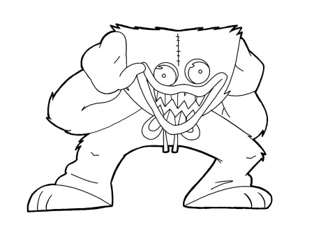 Coloring Page Huggy Wuggy Spider Man Print Free - Coloring Nation