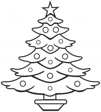 Christmas Tree Coloring Page Printables - Coloring Pages For All Ages