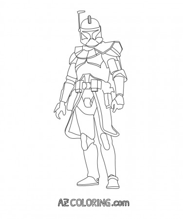 Star Wars Captain Rex Coloring Page