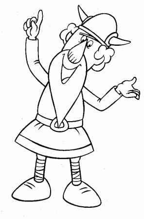 Vicky The Viking Characters Coloring Pages