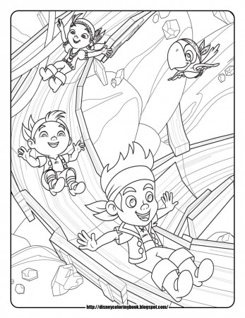 Jake and the Neverland Pirates 3: Free Disney Coloring Sheets ...