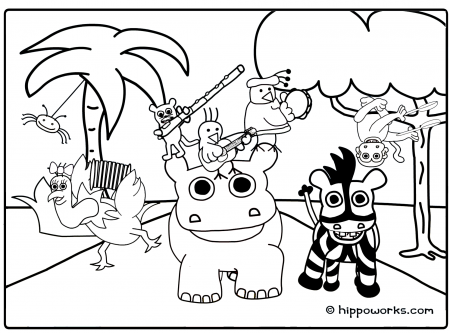Jungle Scene Coloring Pages - Colorine.net | #4768