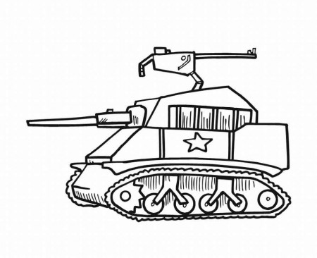 Drawing Tank #138034 (Transportation) – Printable coloring pages