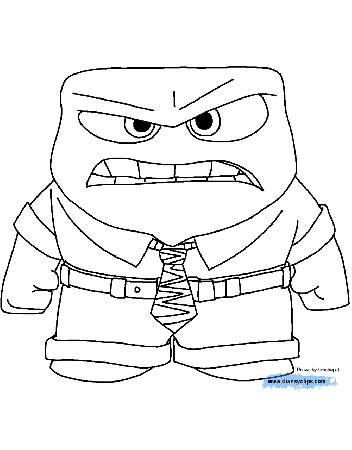 Anger Inside Out Disney Coloring Pages - Get Coloring Pages