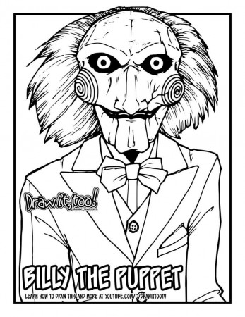 Billy the Puppet Coloring Page - Free Printable Coloring Pages for Kids