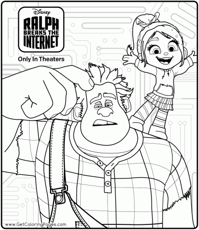 Wreck-It Ralph 2: Ralph Breaks The Internet Coloring Page - Get Coloring  Pages