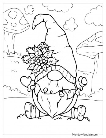 20 Gnome Coloring Pages (Free PDF Printables)