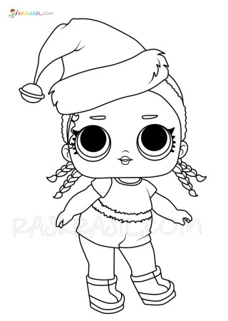 LOL Christmas Coloring Pages | Free Printable of Christmas Dolls