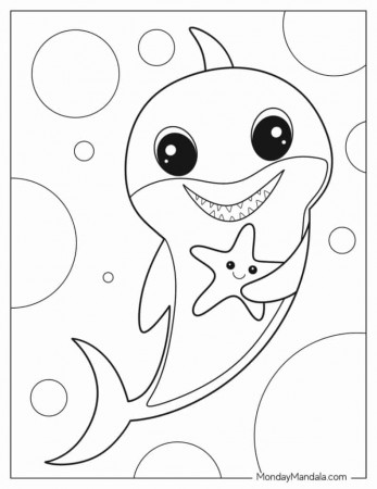 24 Baby Shark Coloring Pages (Free PDF ...