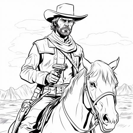 Cowboy | Coloring books for children 5 ...