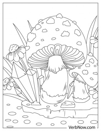 Free MUSHROOM Coloring Pages & Book for Download (Printable PDF) - VerbNow