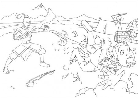 Zuko And Sokka Coloring Page - Free Printable Coloring Pages for Kids