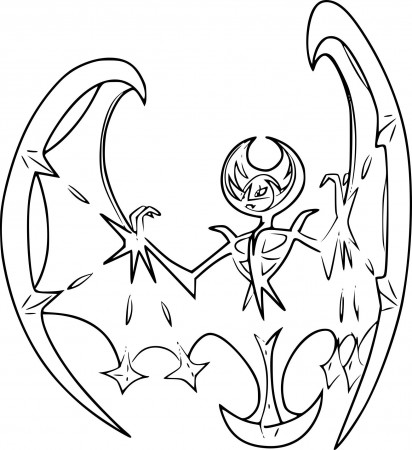 Pokemon Coloring Pages Lunala – From the thousand pictures on the net  concerning pokemon coloring p… | Pokemon coloring pages, Pokemon coloring,  Moon coloring pages