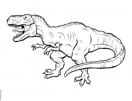Dinosaur Fierce Giganotosaurus Coloring Pages Printable