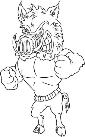 Coloring pages: Wild boars, printable for kids & adults, free