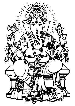 Ganesha coloring pages to download and print for free