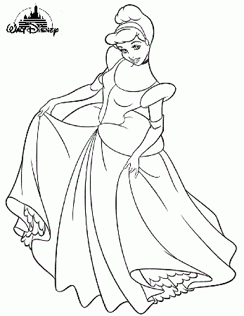 Belle And Cinderella Coloring Pages - Coloring Pages For All Ages