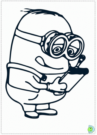 Minion Coloring Pages To Print for Pinterest