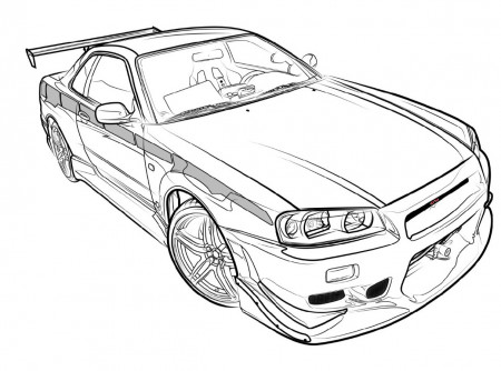 Gtr Coloring Pages Downloadable | Educative Printable