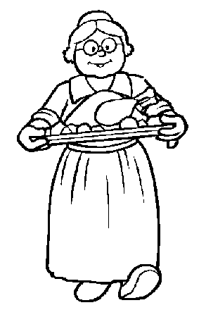 Coloring Page Grandpa And Granny | PicGifs.com