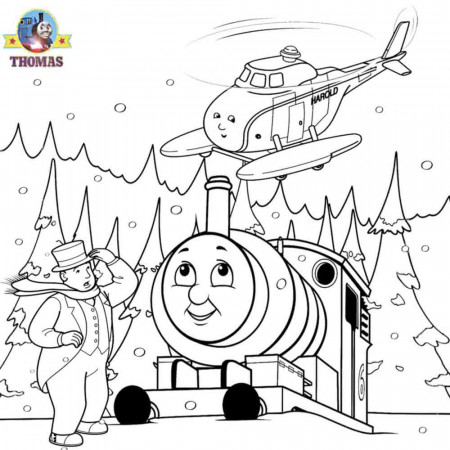 FREE Christmas Coloring Pages For Kids Printable Thomas Snow ...