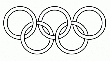 olympic rings coloring page