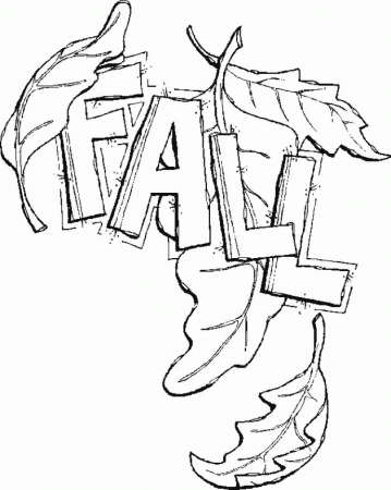 Printable fall-leaves-coloring-page - Coloringpagebook.com