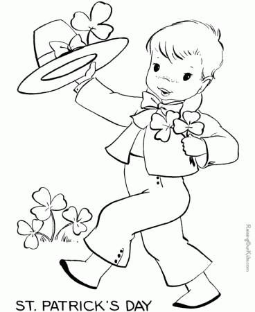St Patricks Day Coloring Pages - 001