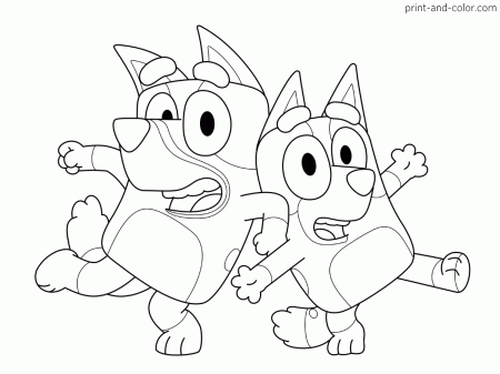 Color with Me! Bluey and Bingo | Coloring pages, Minnie mouse coloring pages,  Coloring pages for kids