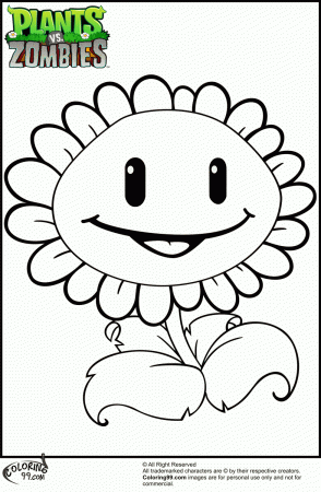 Plants Vs Zombies Printable - Coloring Pages for Kids and for Adults