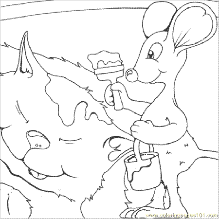 Painting Mouse Coloring Page for Kids - Free Mouse Printable Coloring Pages  Online for Kids - ColoringPages101.com | Coloring Pages for Kids