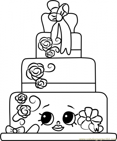 Wendy Wedding Cake Shopkins Coloring Page for Kids - Free Shopkins  Printable Coloring Pages Online for Kids - ColoringPages101.com | Coloring  Pages for Kids