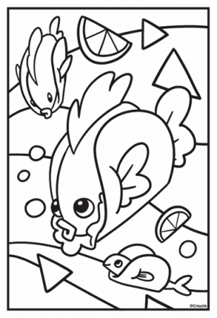 Fish Taco Coloring Page | crayola.com
