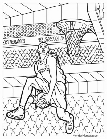 30 Basketball Coloring Pages (Free PDF Printables)