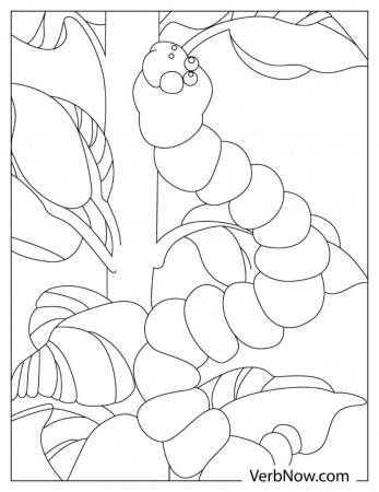 Free CATERPILLAR Coloring Pages & Book for Download (Printable PDF) -  VerbNow