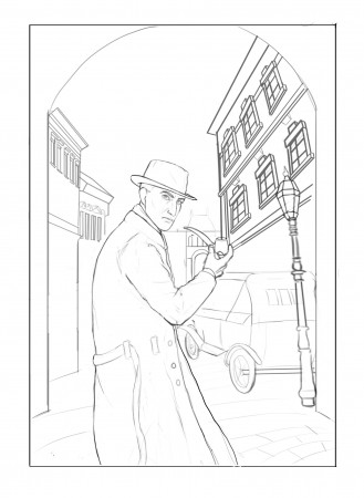 ArtStation - Sherlock Holmes book cover