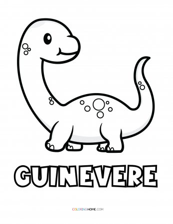 Guinevere dinosaur coloring page