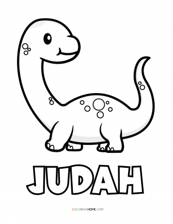 Judah dinosaur coloring page