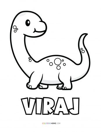 Viraj dinosaur coloring page