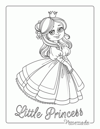 Free Princess Coloring Pages for Kids