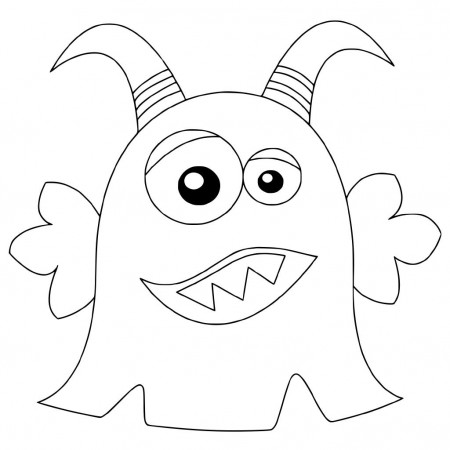 Cute Monster Coloring Pages Printable - Get Coloring Pages