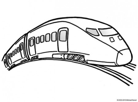 sketch of bullet train - Clip Art Library