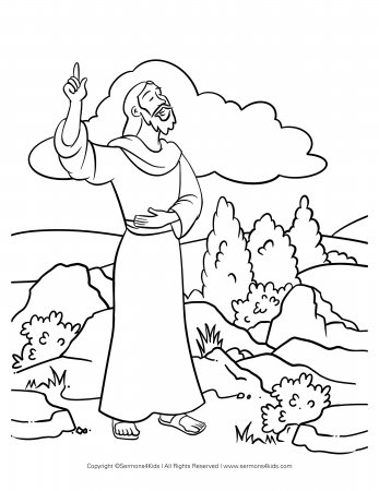 Temptation of Christ Coloring Page | Sermons4Kids
